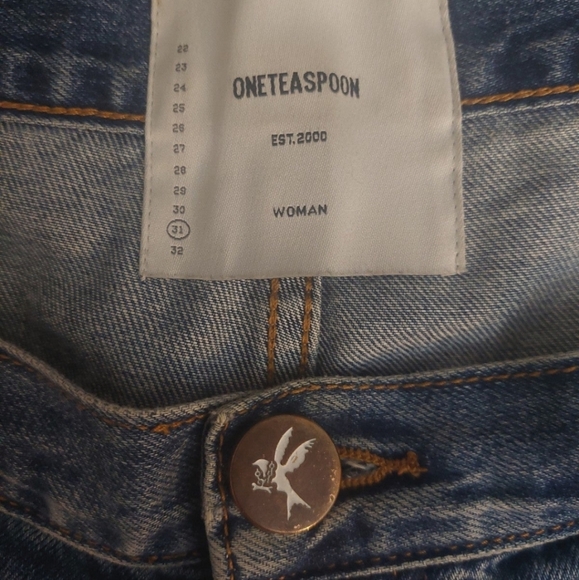 ONE TEASPOON BANDITS DENIM JEAN SHORTS - Picture 4 of 12